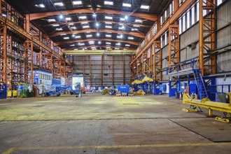 Panel hall and bar preparation area